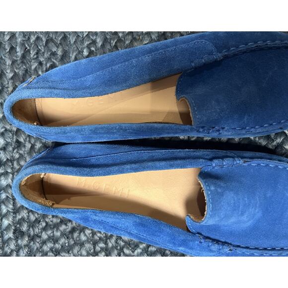 M Gemi The Felize Suede Moccasin Leather Loafers Driving Shoes Blue 39 - Picture 4 of 9